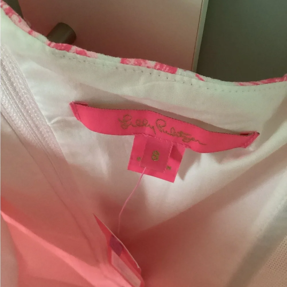 NWT Lilly Pulitzer Ariana one shoulder ruffle romper in Roxie Pink NWT - Picture 9 of 13